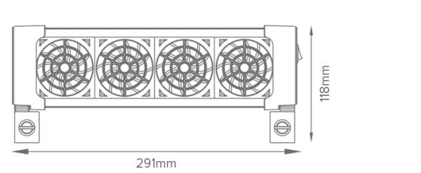 Ocean Breeze Cooling Fan - 4 Fan